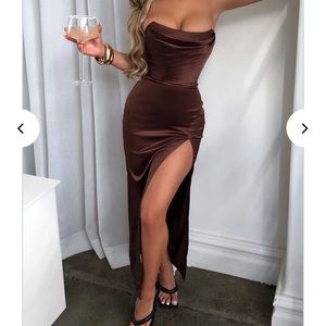 Everly Maxi Dress - Chocolate